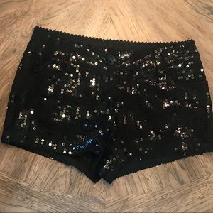 Sequined Hot Shorts